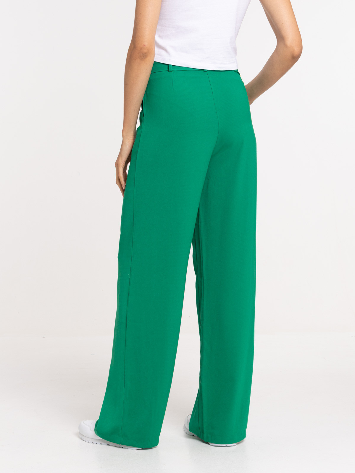 Pantalon large vert bosphore femme