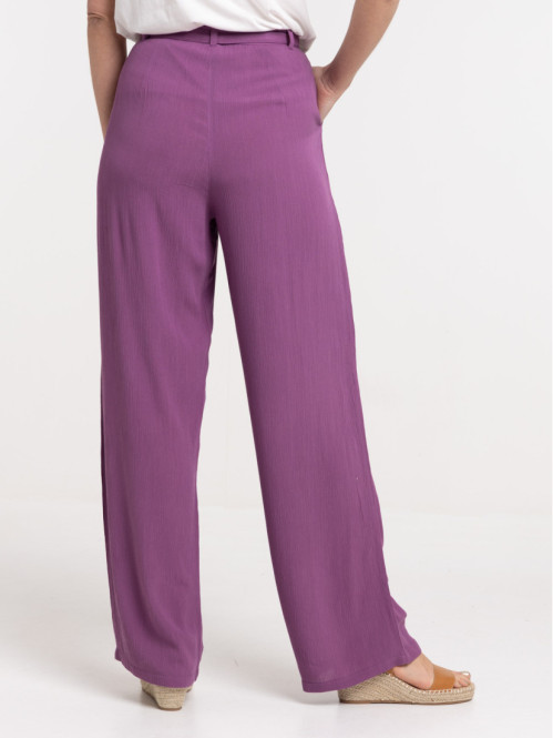 Pantalon large santa purple femme