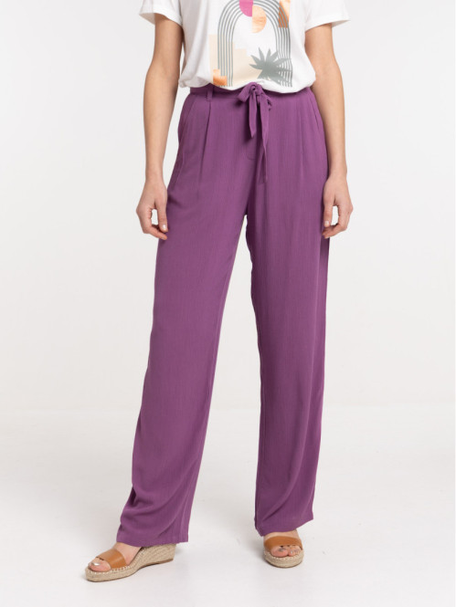 Pantalon large santa purple femme