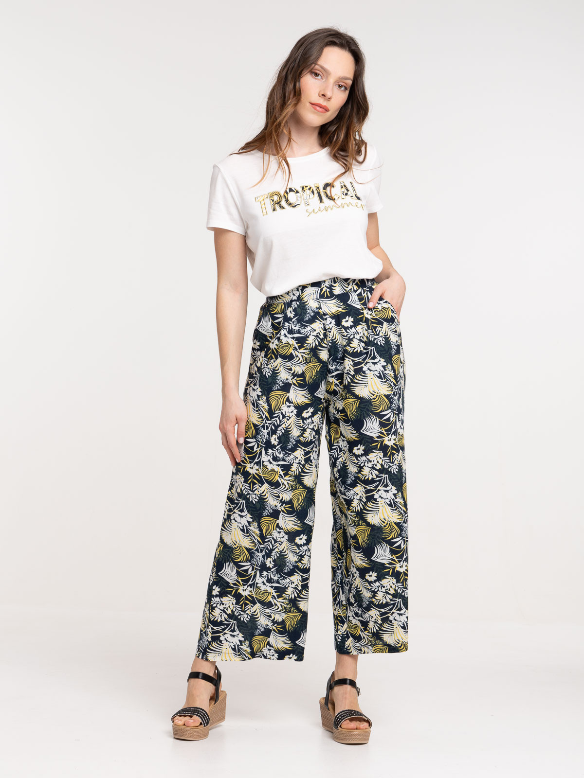 Pantalon imprimé femme