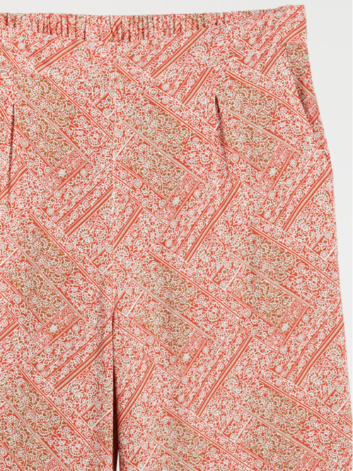 Pantalon large femme coloris épices Pantalon large femme coloris épices