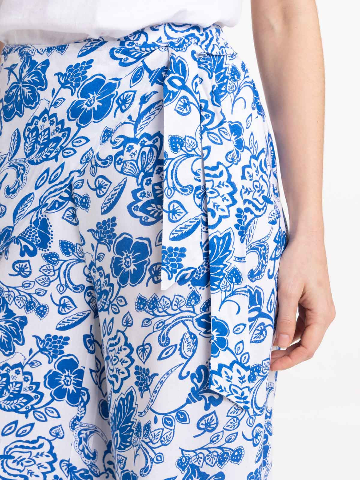 Pantalon large imprimé femme