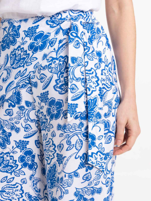 Pantalon large imprimé femme