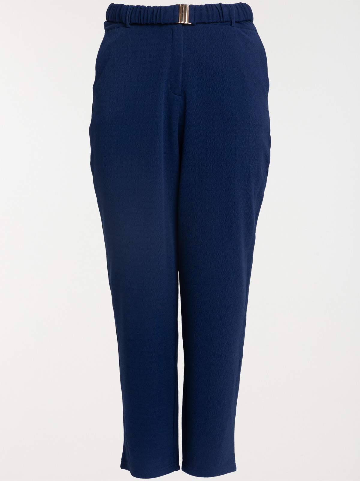 Pantalon ceinturé grande taille femme