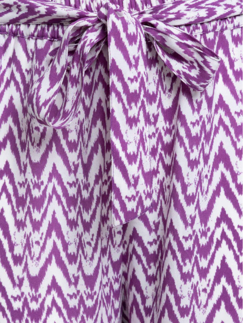 Pantalon large motif grande taille femme Pantalon large motif grande taille femme