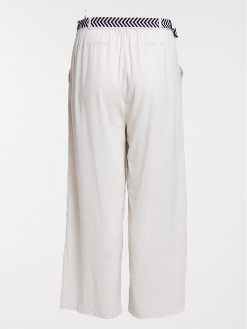 Pantalon ceinture grande taille femme