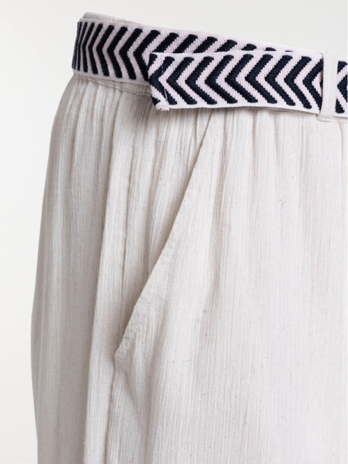 Pantalon ceinture grande taille femme