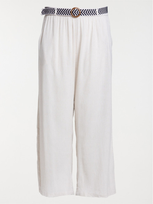 Pantalon ceinture grande taille femme