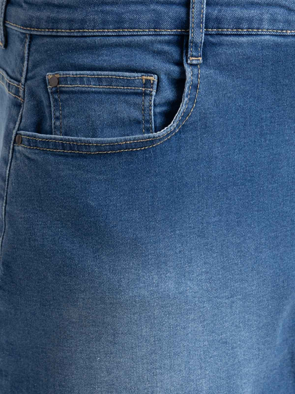 Jupe jean boutonnée grande taille femme