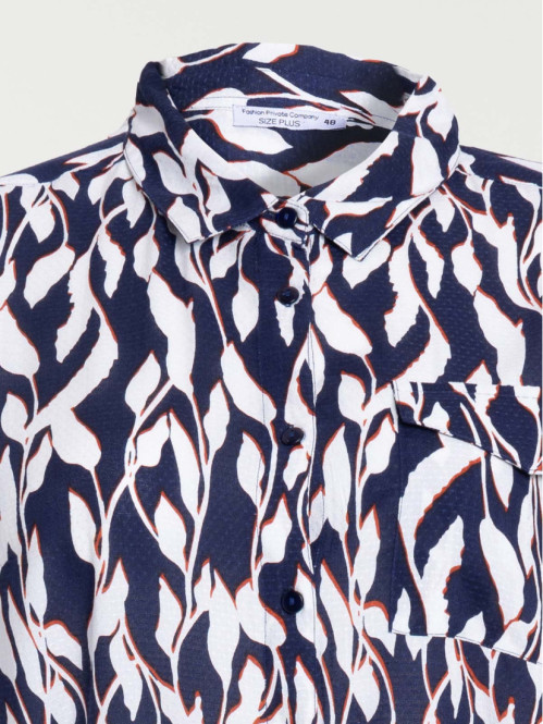 Robe chemise grande taille femme