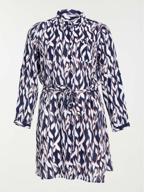 Robe chemise grande taille femme