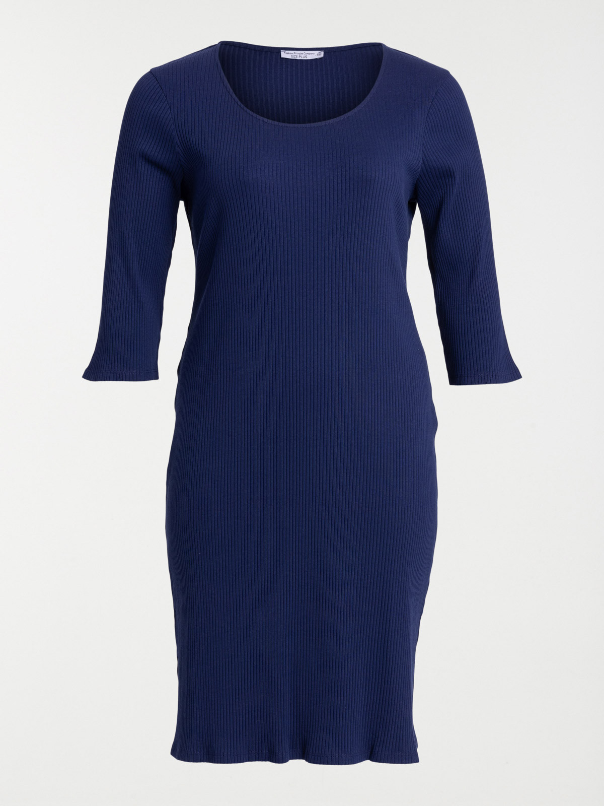 Robe côtelée grande taille femme