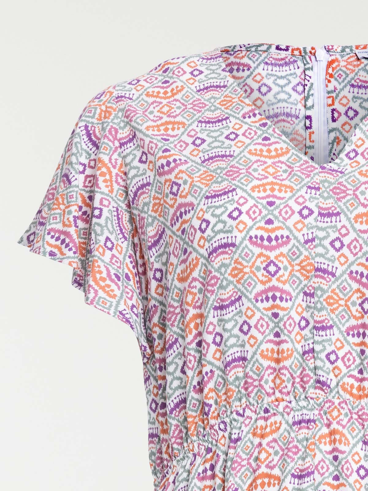 Robe longue imprimée grande taille femme