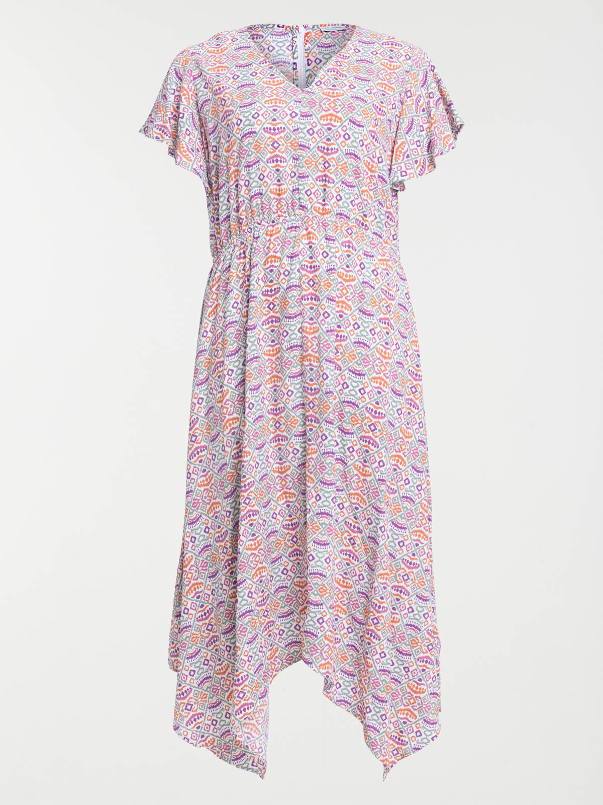 Robe longue imprimée grande taille femme