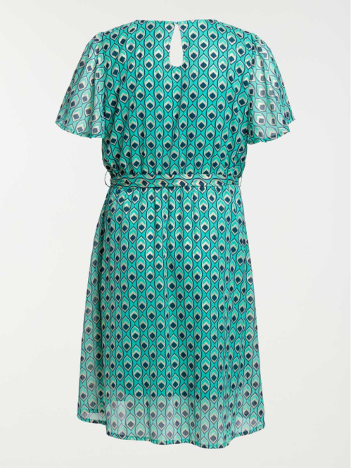 Robe imprimée grande taille femme