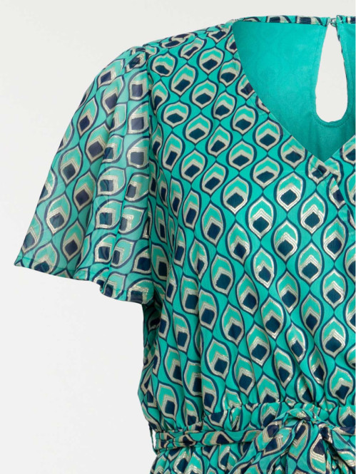 Robe imprimée grande taille femme