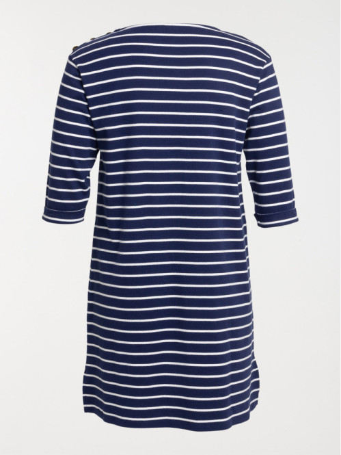 Robe marinière grande taille femme