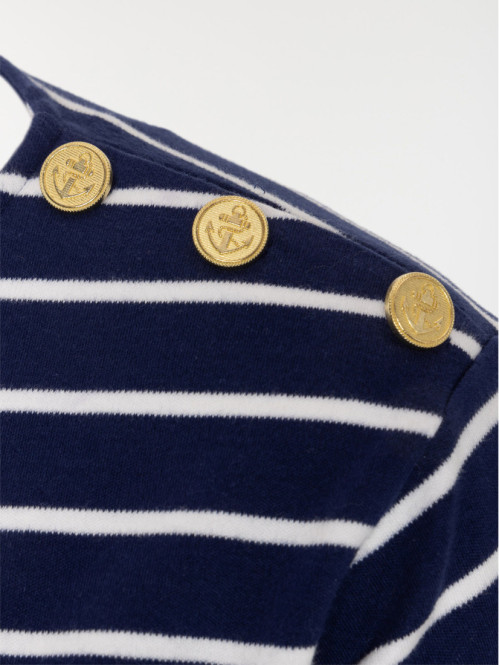 Robe marinière grande taille femme