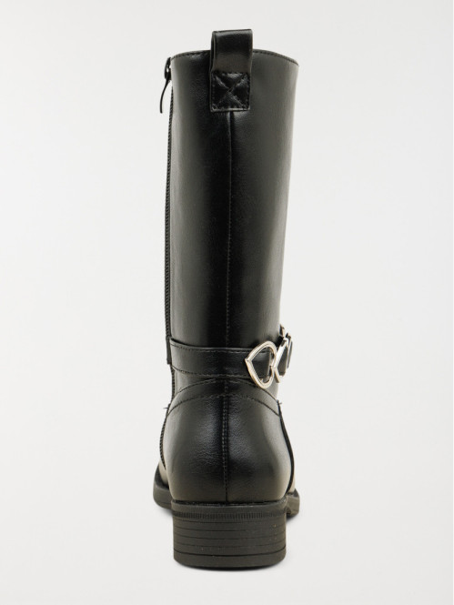 Botte fille noir on sale
