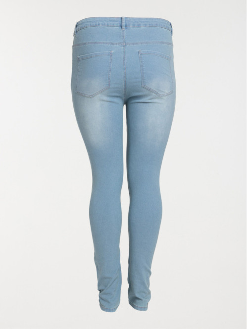 Jean slim bleached grande taille femme Jean slim bleached grande taille femme