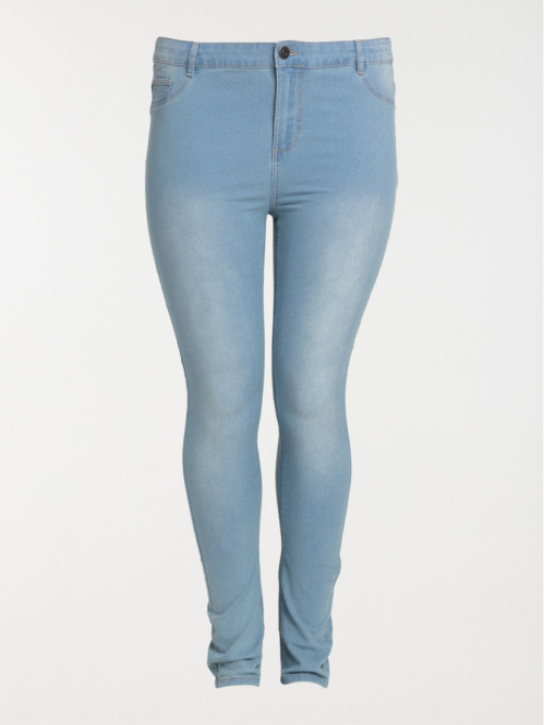 Jean slim bleached grande taille femme Jean slim bleached grande taille femme