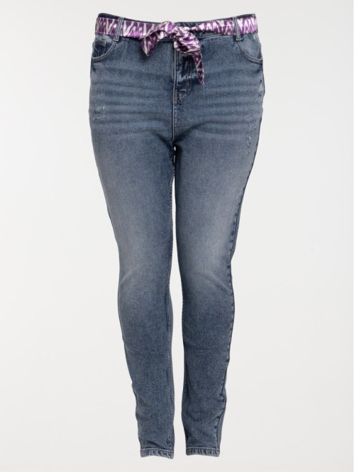 Jean skinny grande taille femme