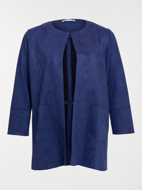Veste suédine grande taille femme