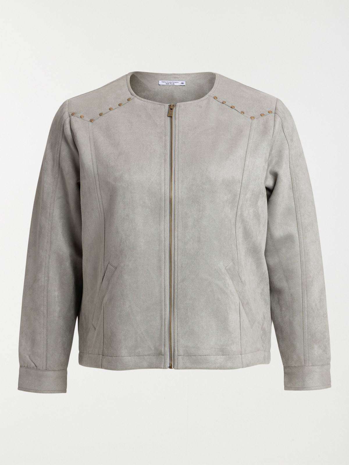 Veste suédine femme grande taille sale
