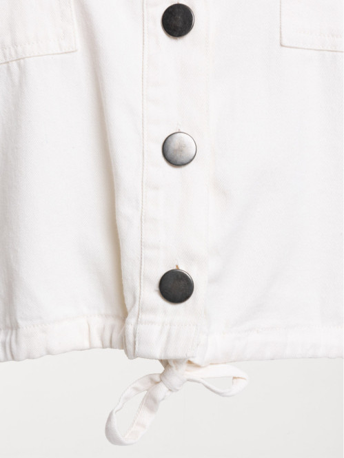 Veste unie écru grande taille femme Veste unie écru grande taille femme