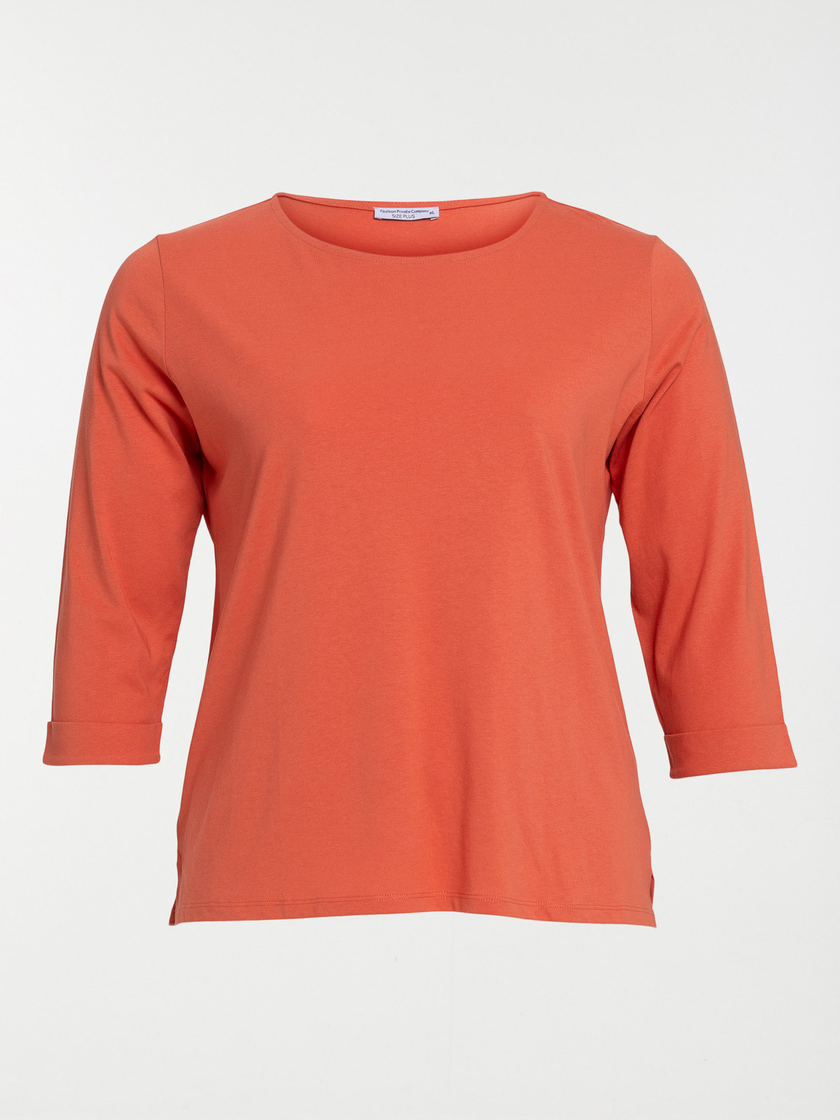 T-shirt col rond grande taille femme