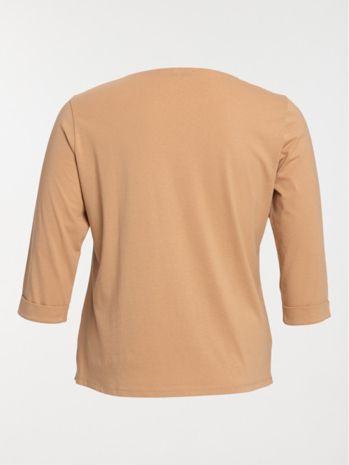 T-shirt moka grande taille femme