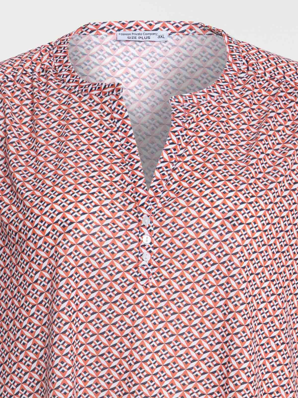 Blouse imprimée grande taille femme