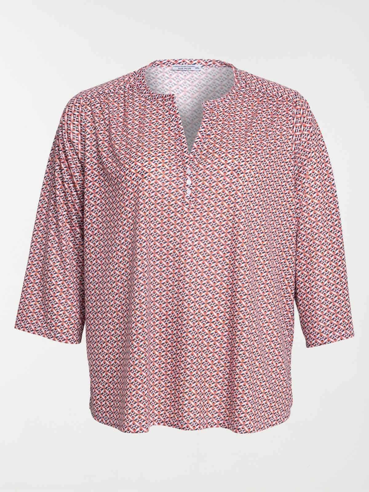 Blouse imprimée grande taille femme