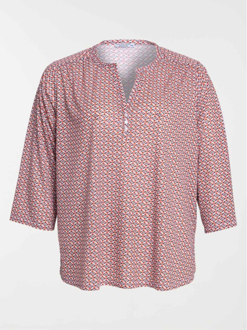 Blouse imprimée grande taille femme