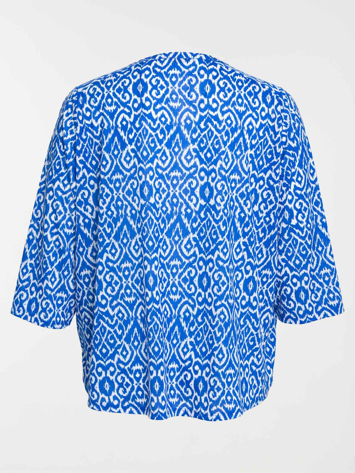 Blouse cobalt grande taille femme