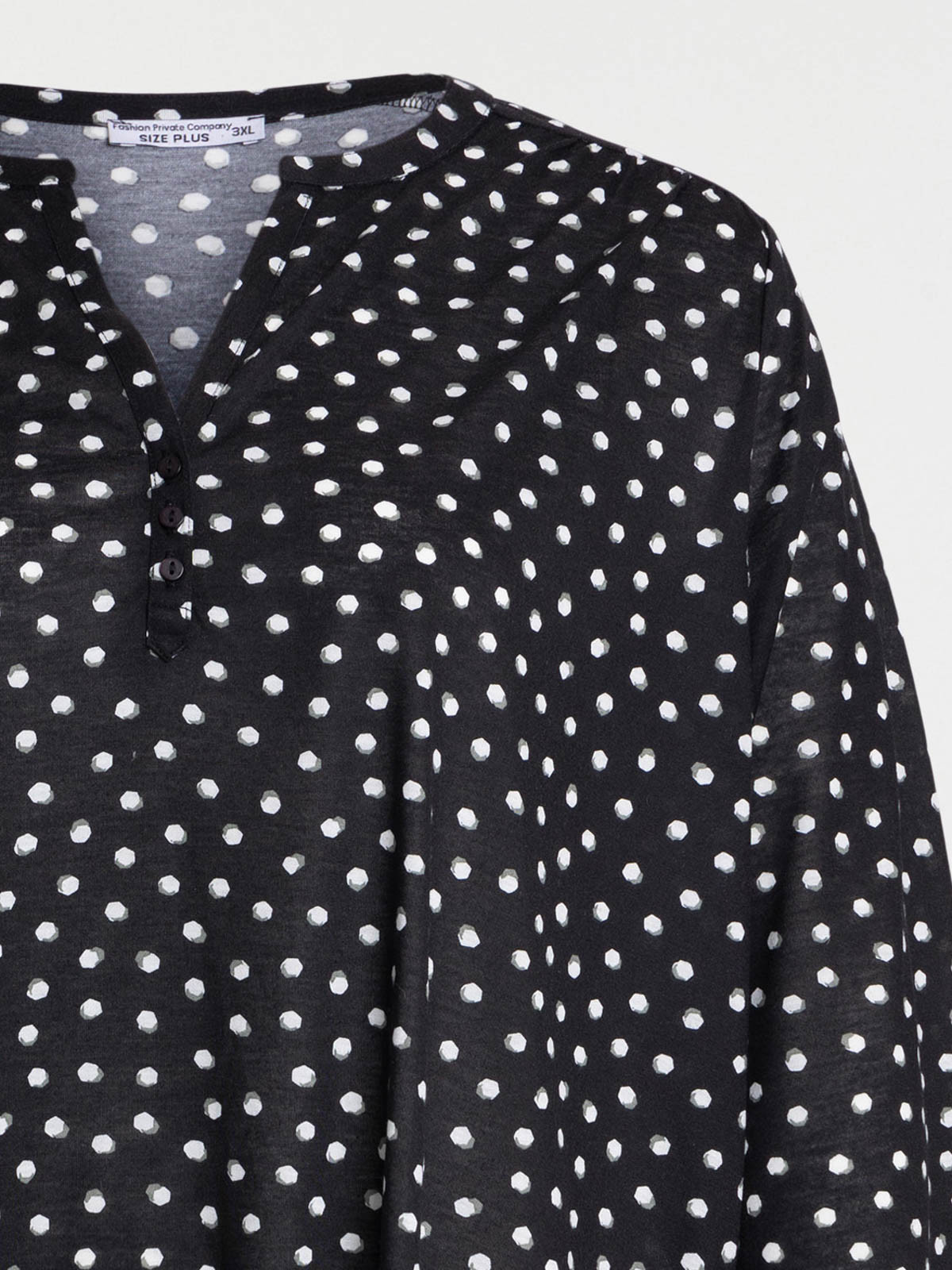 Blouse à pois grande taille femme Blouse à pois grande taille femme