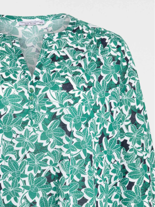 Blouse fleurie grande taille femme