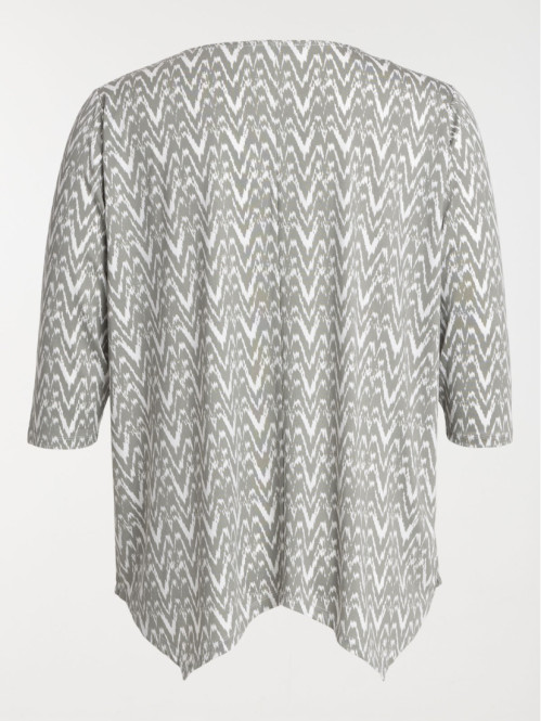 T-shirt asymétrique grande taille femme