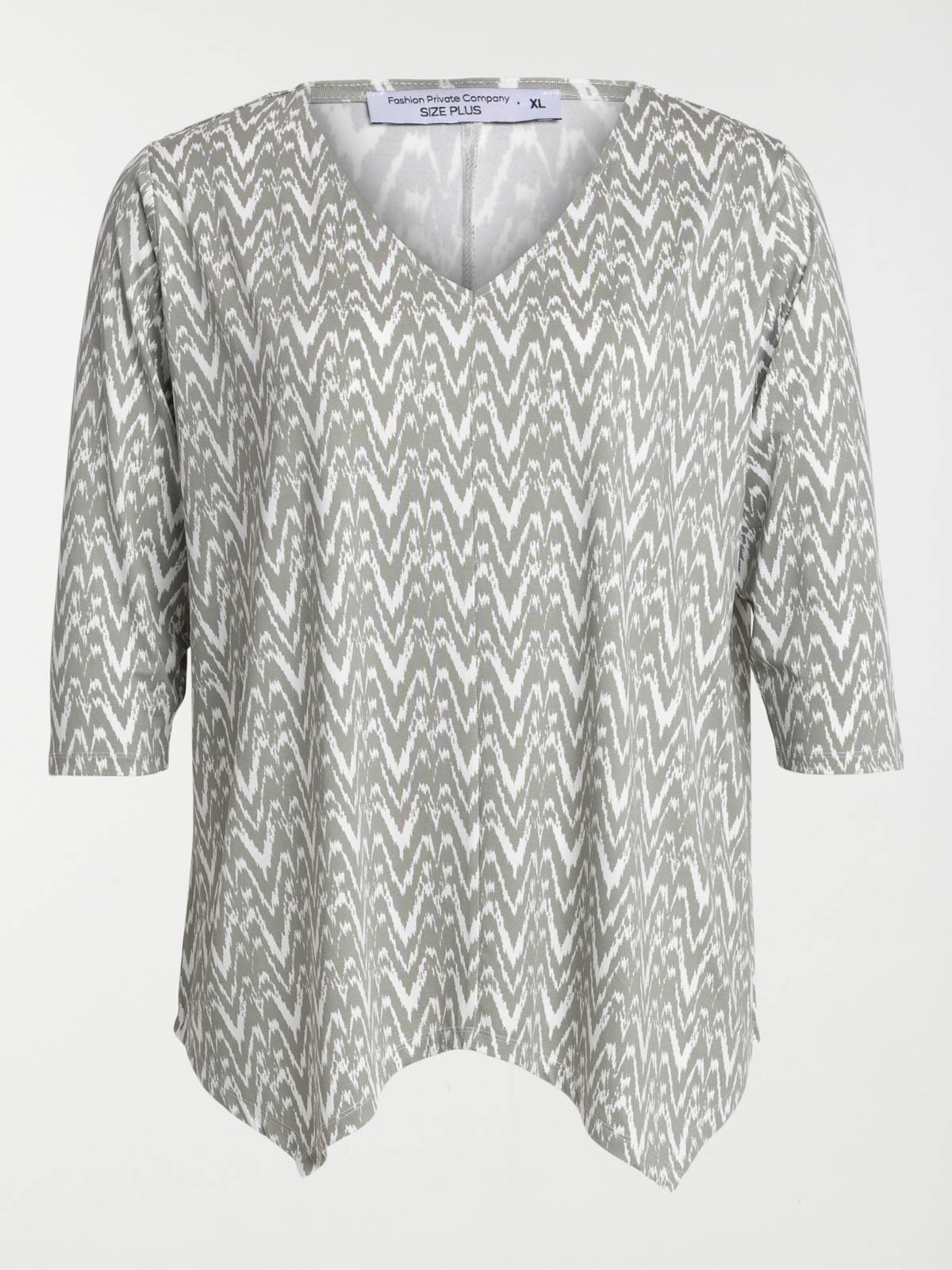 T-shirt asymétrique grande taille femme