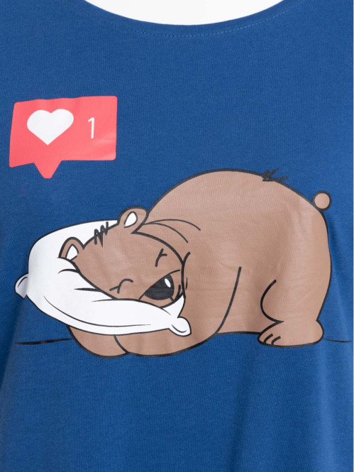 Liquette grande taille femme ourson