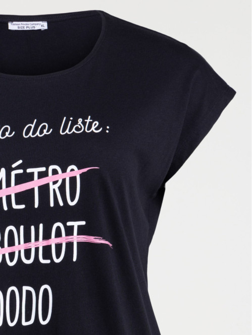 Chemise de nuit chat grande taille femme Chemise de nuit chat grande taille femme