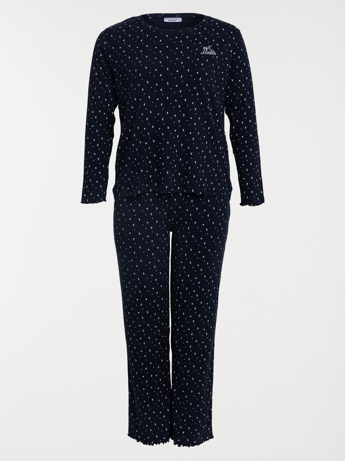 Pyjama imprimé grande taille femme