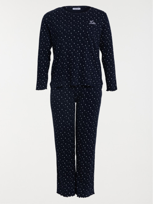 Pyjama imprimé grande taille femme