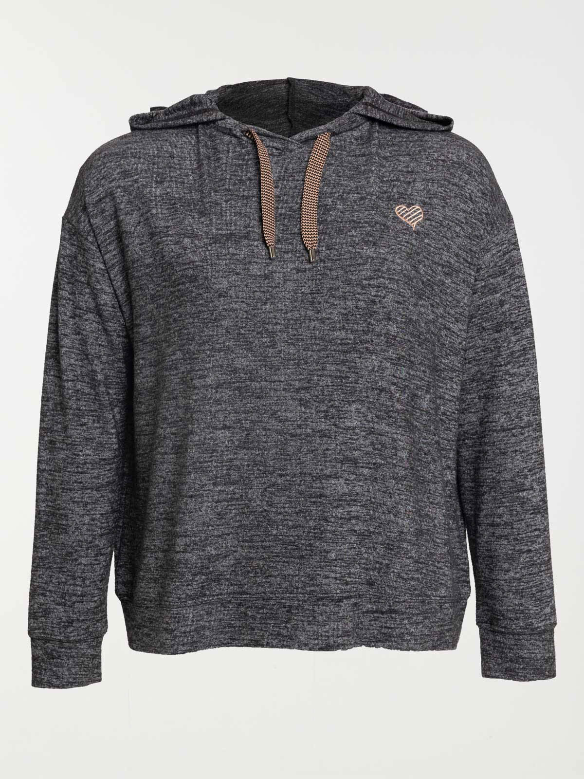 Sweat capuche grande taille femme
