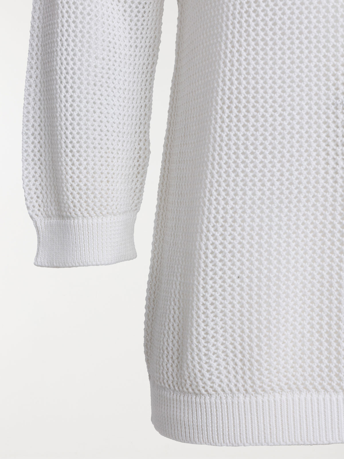 Pull col rond écru grande taille femme