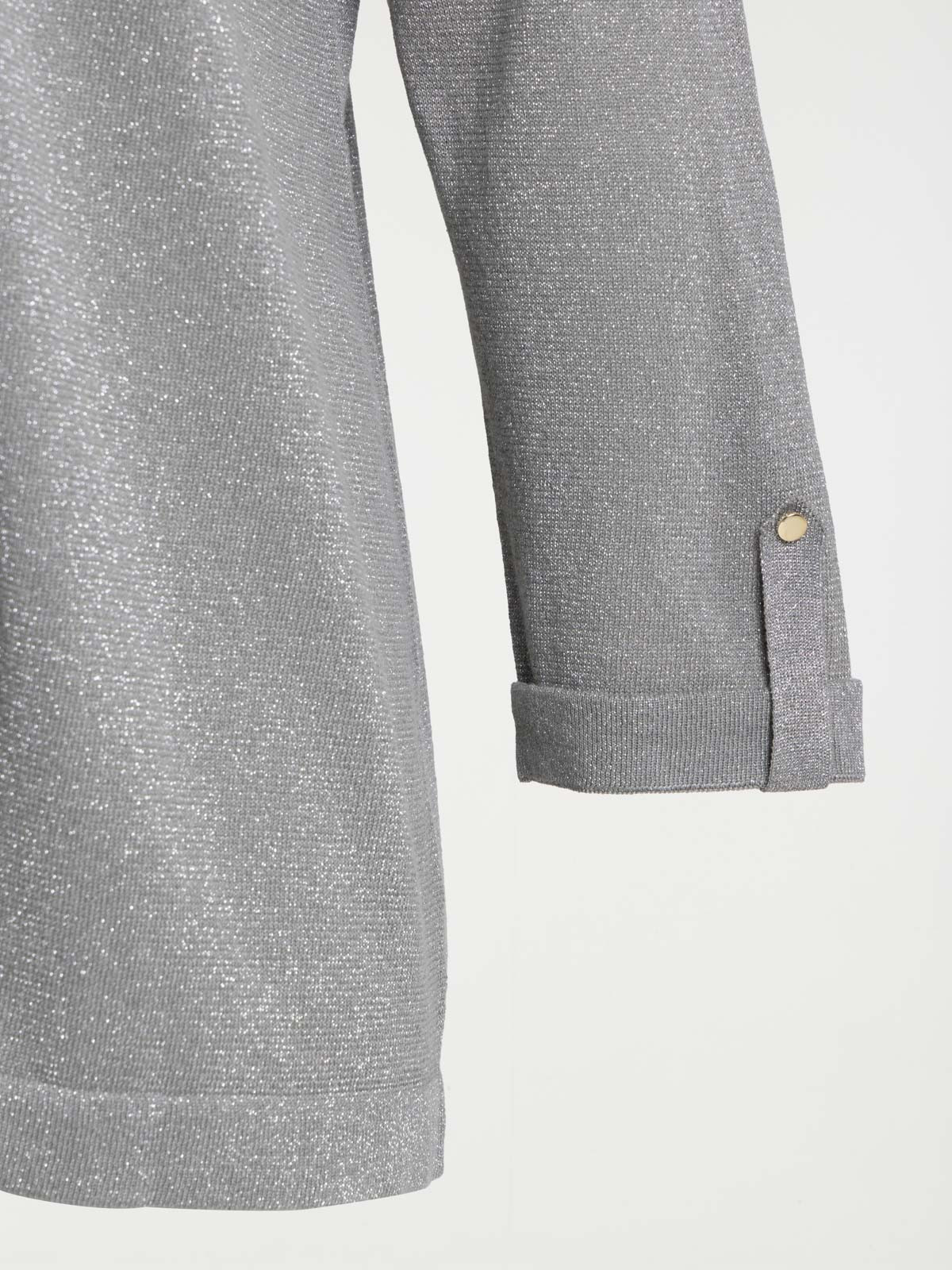 Gilet grande taille femme vert grisé