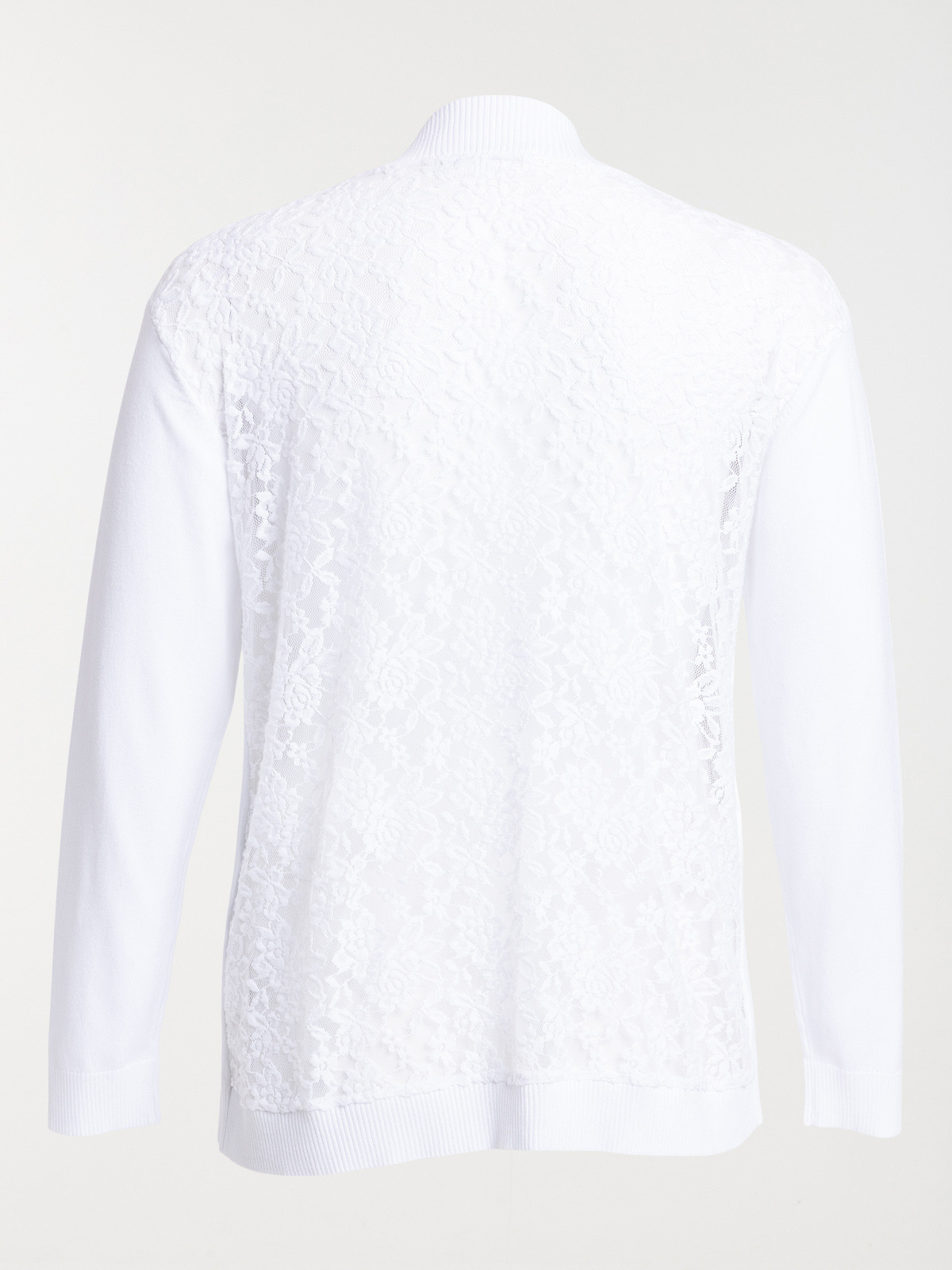 Gilet dos dentelle grande taille femme