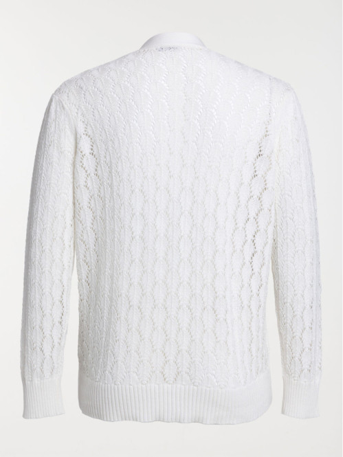 Gilet écru grande taille femme