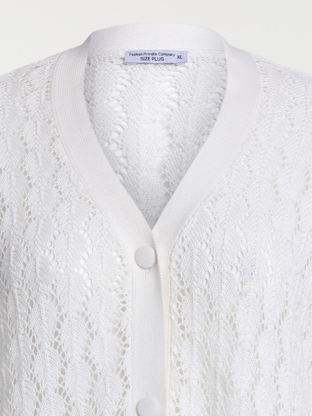 Gilet écru grande taille femme