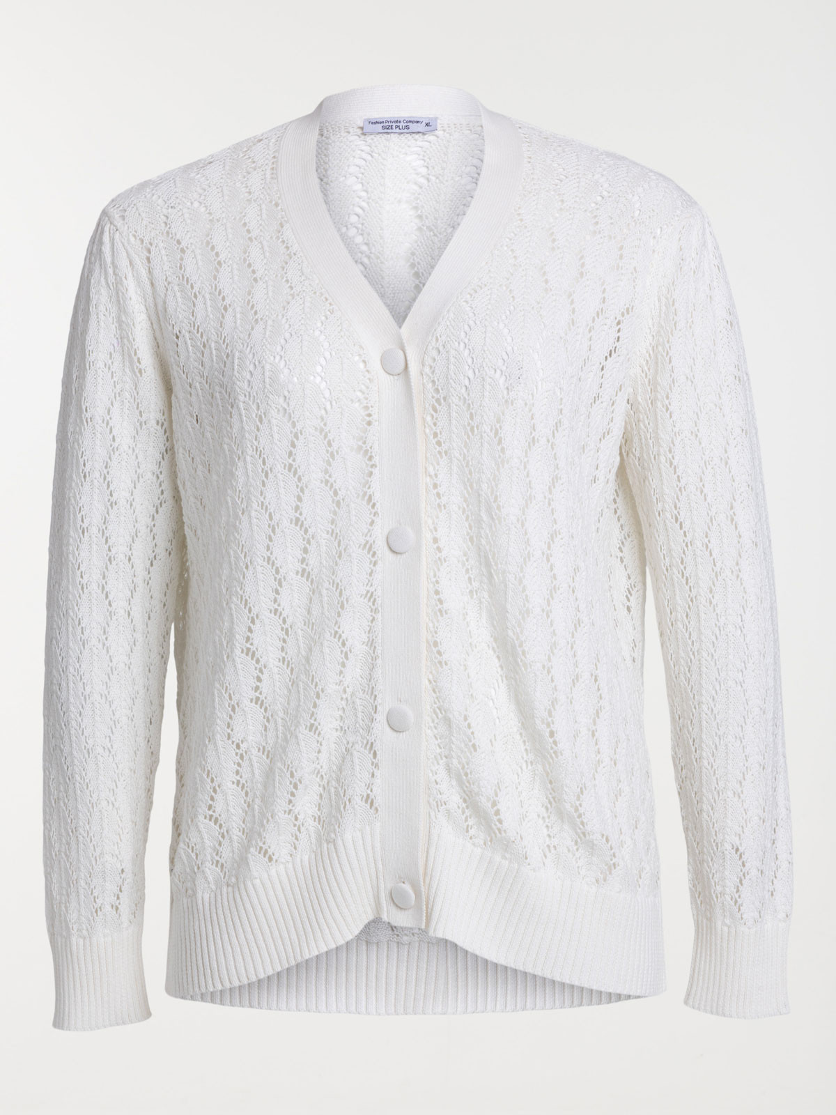 Gilet écru grande taille femme